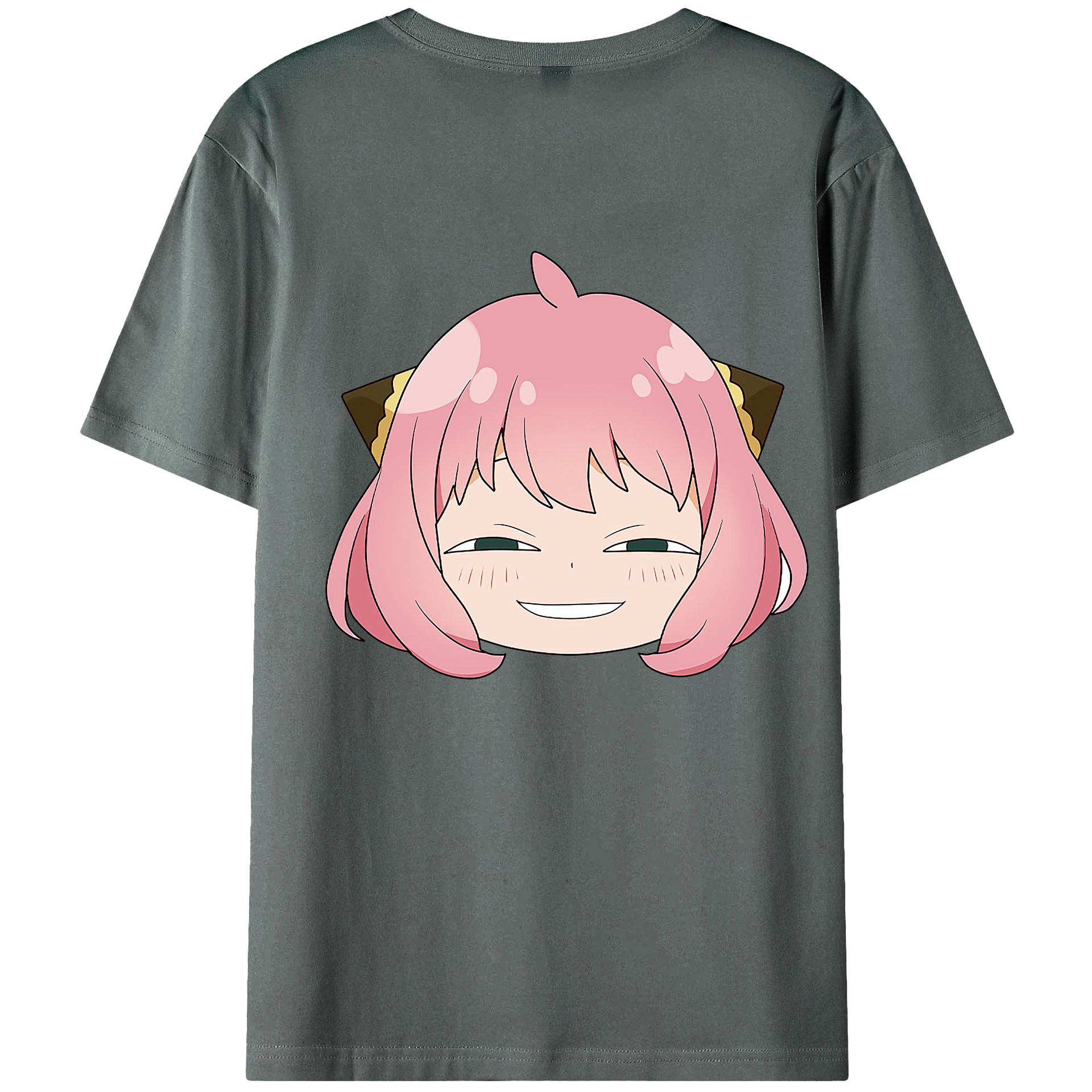 （画像用） SPY×FAMILY间谍家家酒 綿100％ メンズ半袖Tシャツ（バックプリント） 通気性